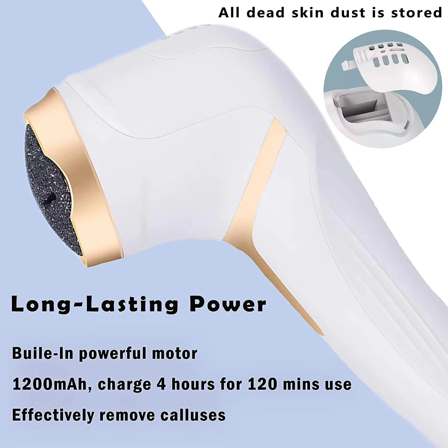 Good Selling Electric Foot Scrubber Beauty Device for Callus Removal and Dead Skin Pedicure Effective Foot Grinding