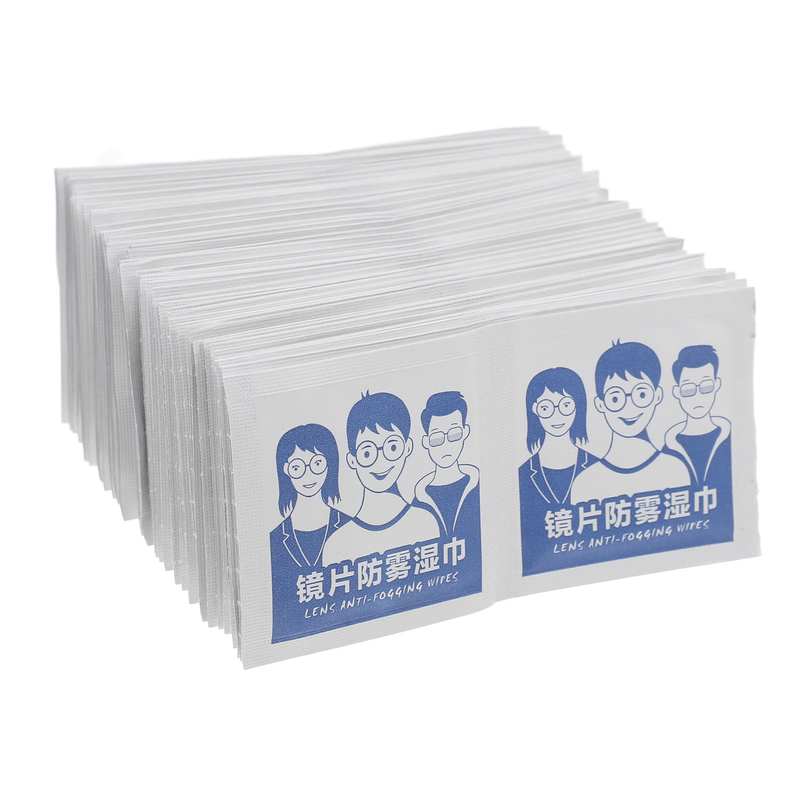 

100 Pcs Anti-Fog Eyeglasses Wipes Eyewear Cleaning Cloths Phone Wipes Quick-Dry Lens Cleaning Wipes Travel Eyeglass Cleaner