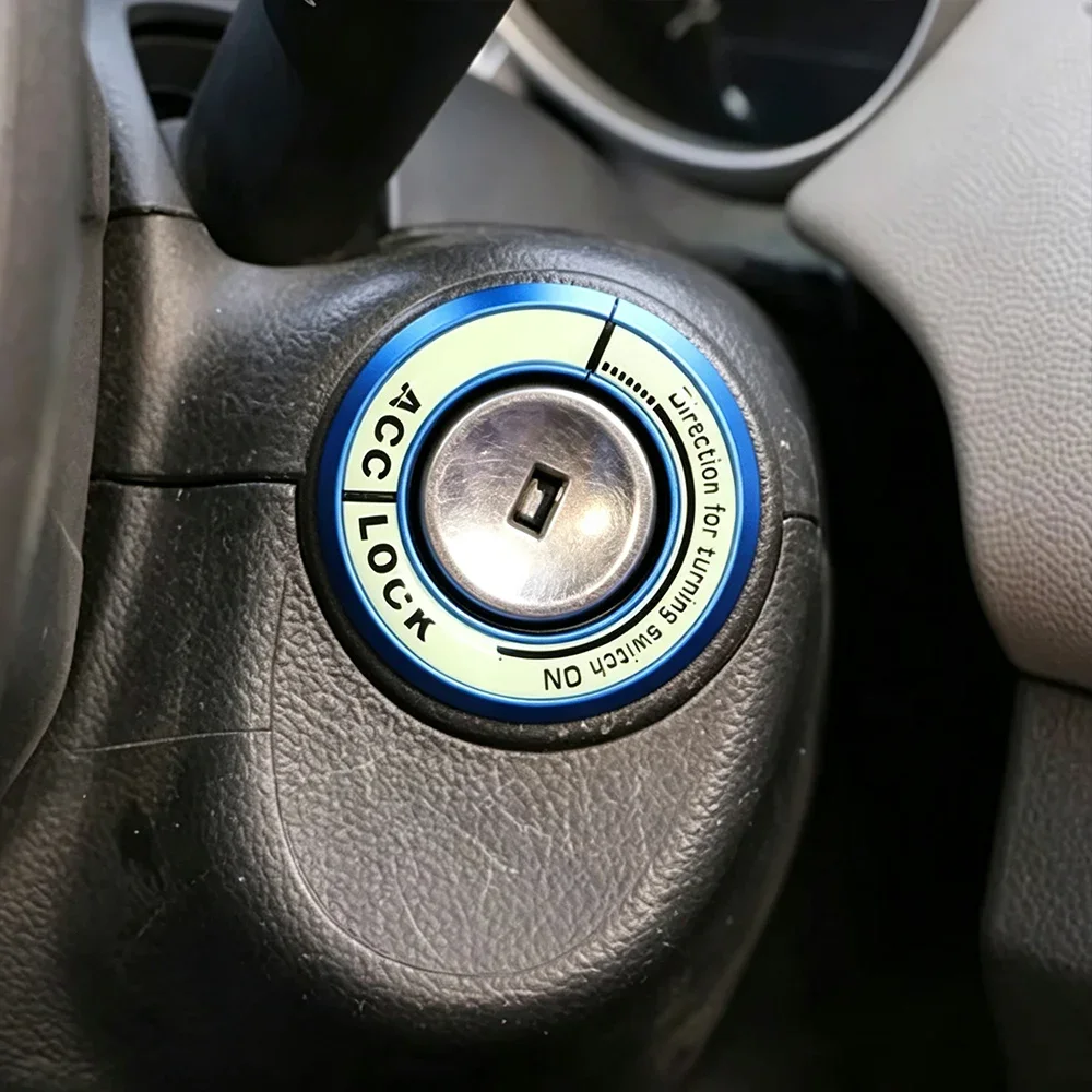 Luminous Car Ignition Switch Key Cover Ring Sticker for Chevrolet Cruze for Opel Astra Corsa Antara Meriva Zafira Accessories