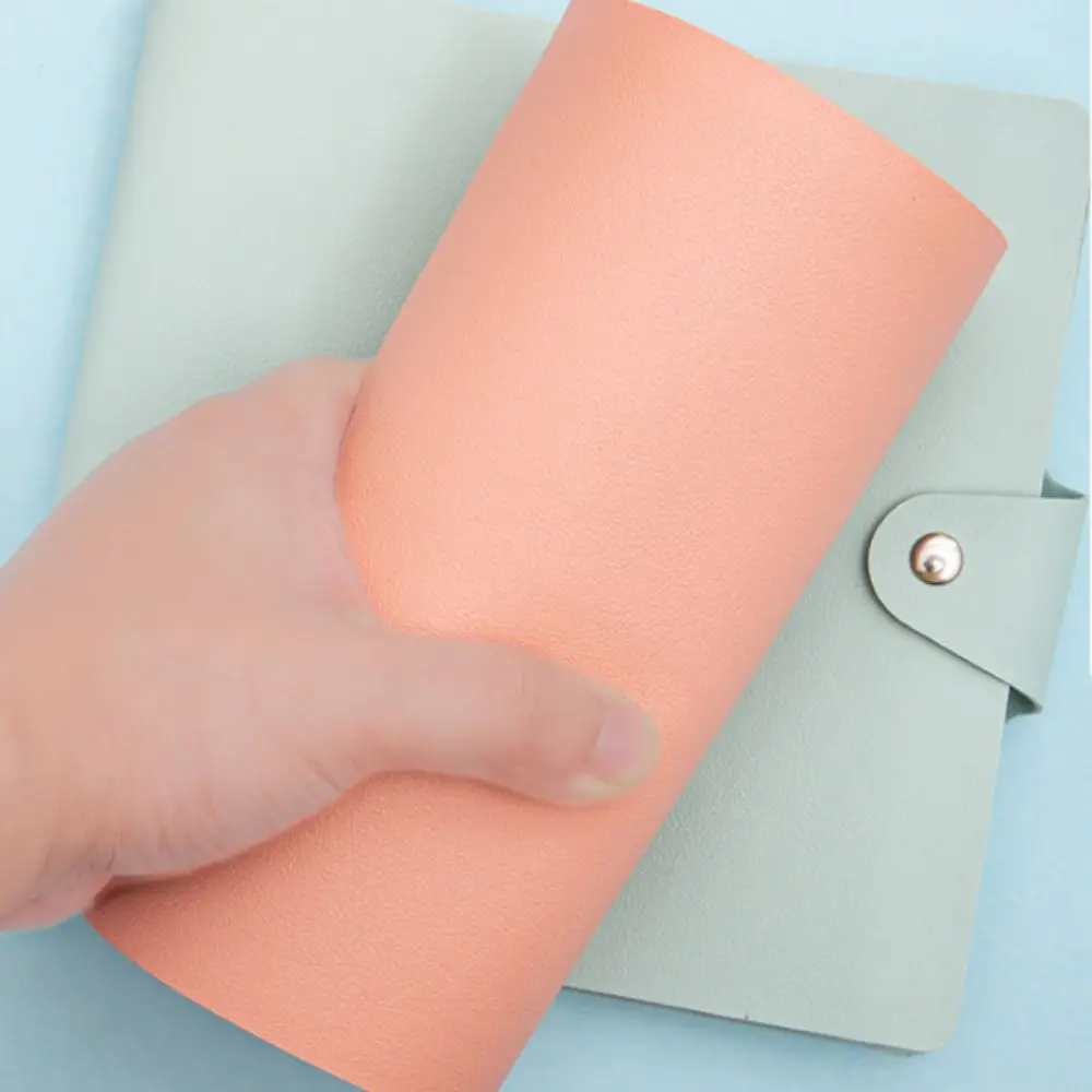 PU Leather Money Savings Binder Waterproof Refillable Cash Budget Binder Storage Wallet Portable Savings Notebook