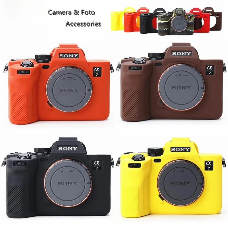 

For Sony A7 IV a7iv ILCE-7M4 a7m4 silicone Armor Skin case body cover protector mirrorless camera bag