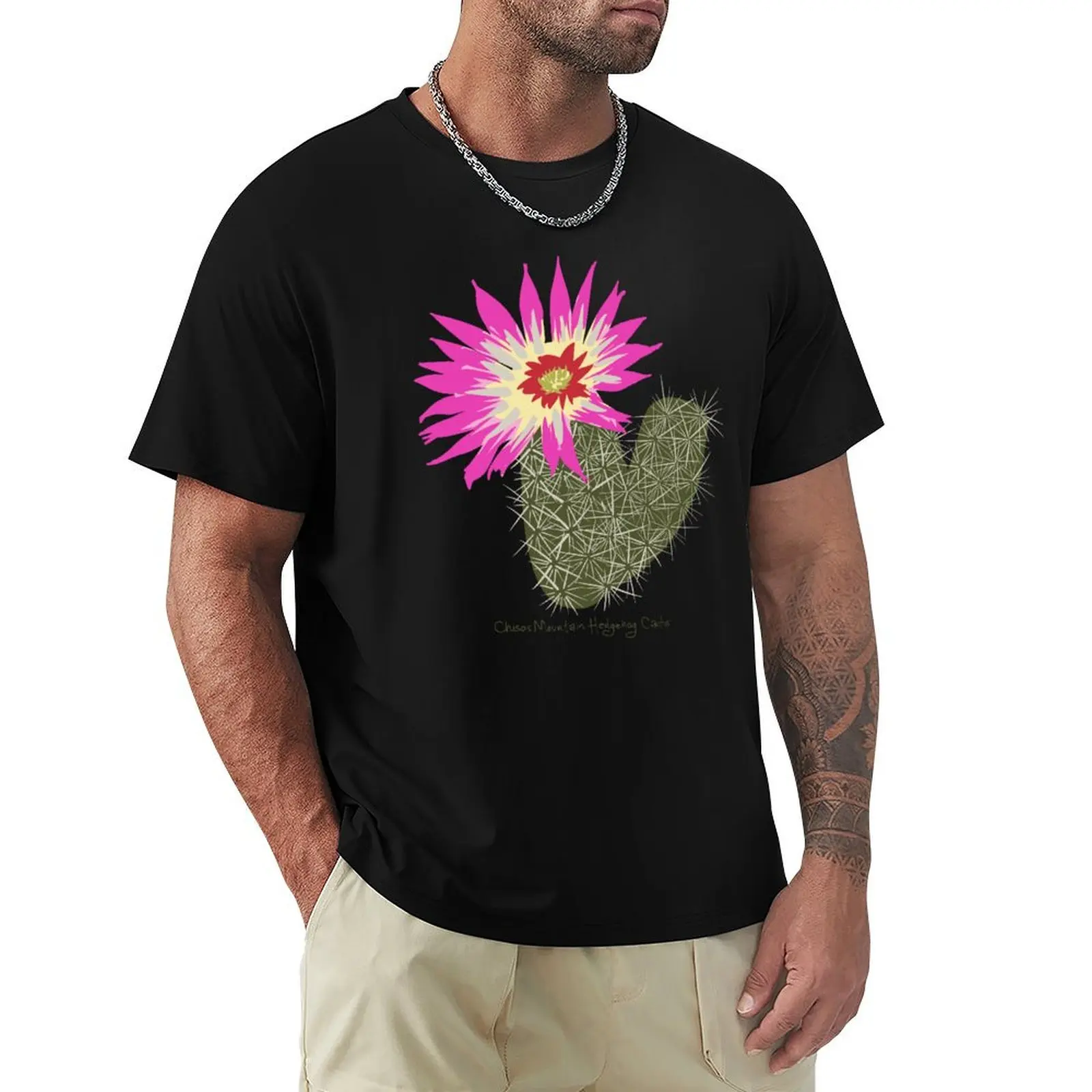 Chisos Mountains Hedgehog Cactus (Echinocereus chisoensis var. chisoensis) Texas Threatened Plant T-Shirt