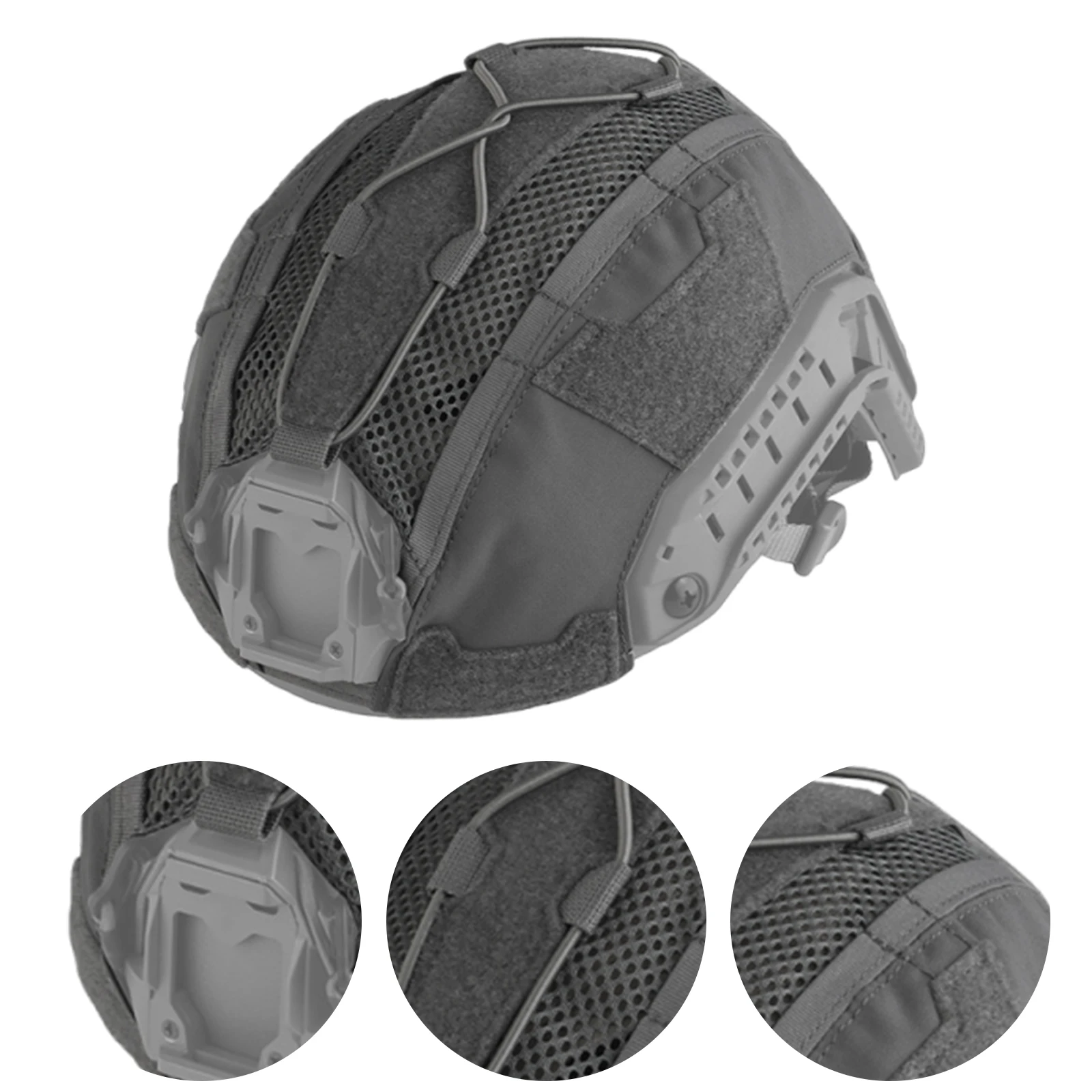 For WOSPORT FAST SF Airsoft Paintball Helmet Cover with Elastic Fixed Cord Tactic Helmets Cover for GEN4 Outdoor Airsoft Gear