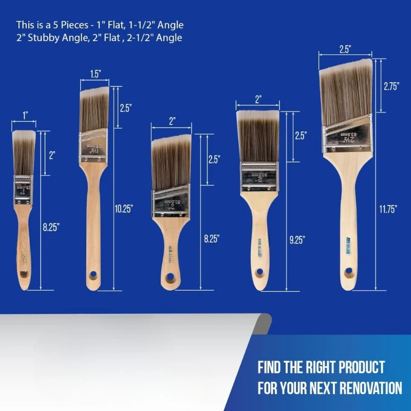 مجموعة فرش الطلاء ، 5 عصام ، فرشاة