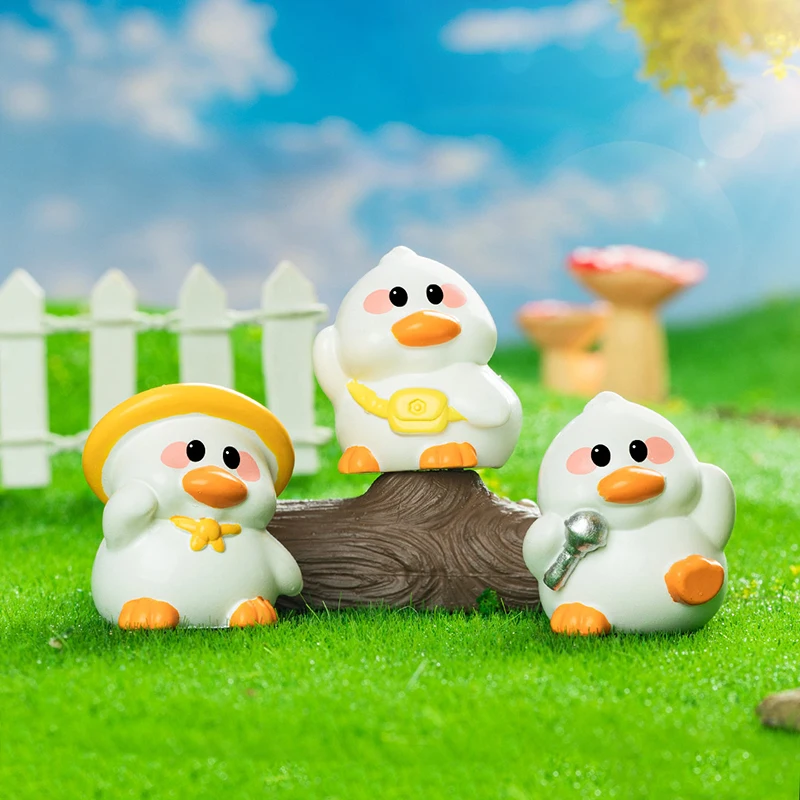 Cool Cartoon Little Duck Decorations Miniature Figurines Creative DIY Home Decoration Accessories Desktop Ornaments Gifts