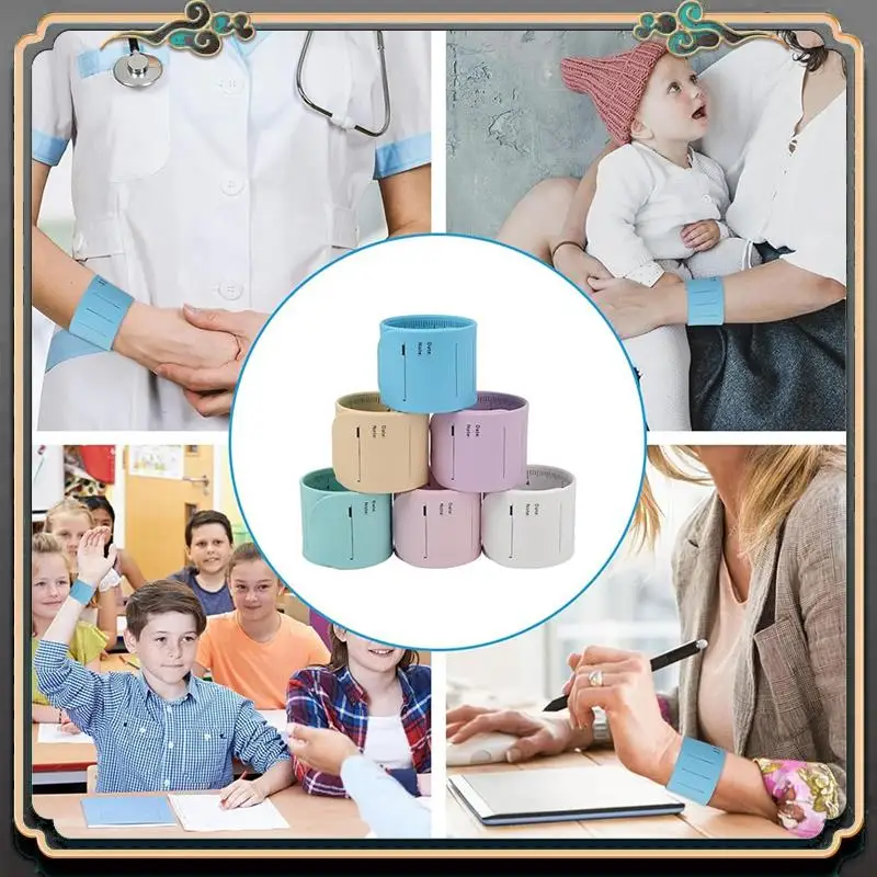 

ASMA-14Pcs Slap Bracelets Set, 9.4X1.8 Inch Reusable Silicone Reminder Bracelet Wearable Wrist Notepad With Pen & Eraser