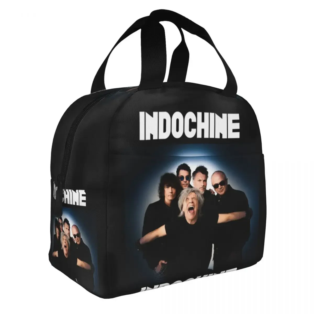 Indochine Lunch Bag for Outdoor French Rock Singer Reusable Picnic Thermal Cooler Insulated Lunch Box Women Tote Container