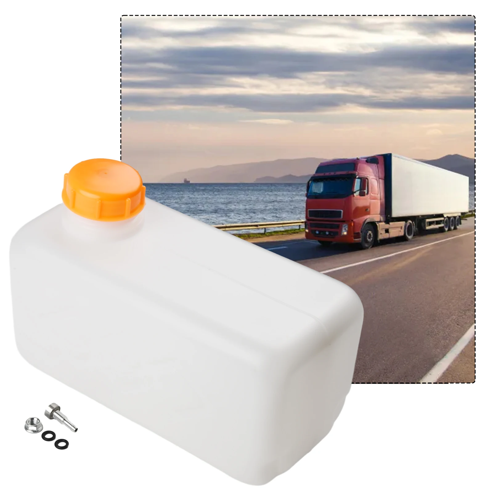 Parking Fuel Tank Parts Plastic A66944 Heater Truck White 1Pcs 5.5L Car Replacement Accessories Durable Practical