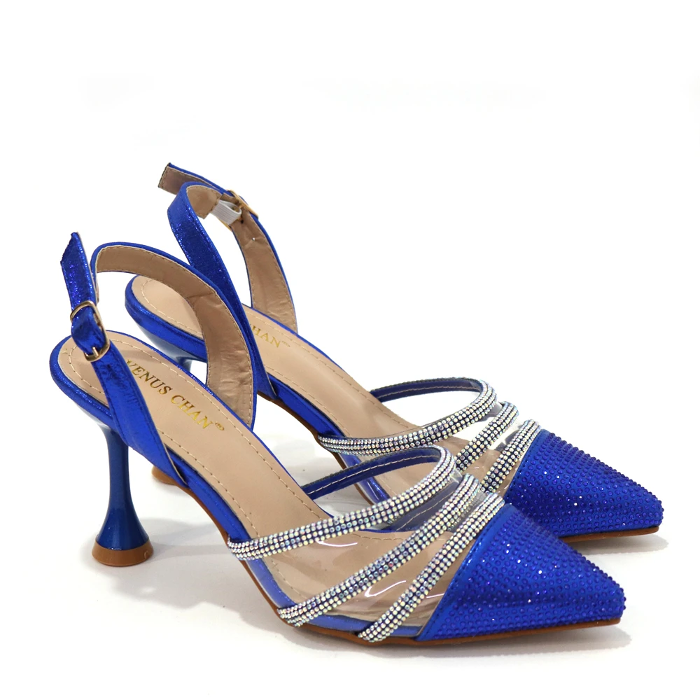 حقيبة كتف مغلف ممتازة للسيدات بالترتر أحذية حفلات الزفاف الأفريقية أو أحذية وحقيبة للركاب #3