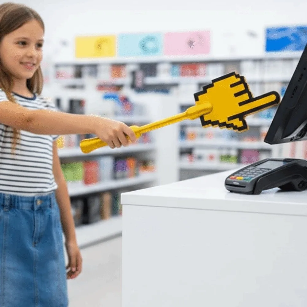 Creative 3D Printed Wand Tap To Pay Detachable Portable Index Finger Wand Holder Fingertip Stick Lightweight