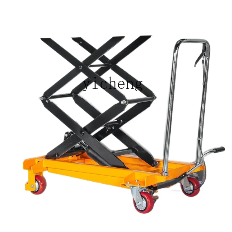 ZK Rio Use Manual Hydraulic Lifting Flat Wagon Electric Mobile Small Lifting Machine