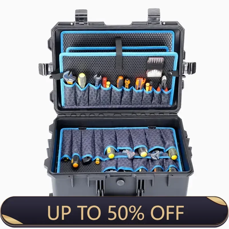 Professional Electrician Plastic Parts Tool Case Organizer Tool Box Mechanic Storage Tool Box Motorcycle Repair Accessories
