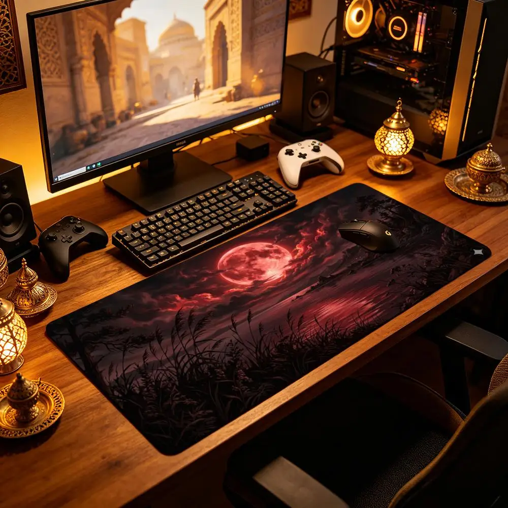 Sunset Cartoon TableMats Gaming XXL Mouse Pad Great  Large Gaming Mouse Pad Office Table Carpet Gaming Mats Computer Big Deskmat