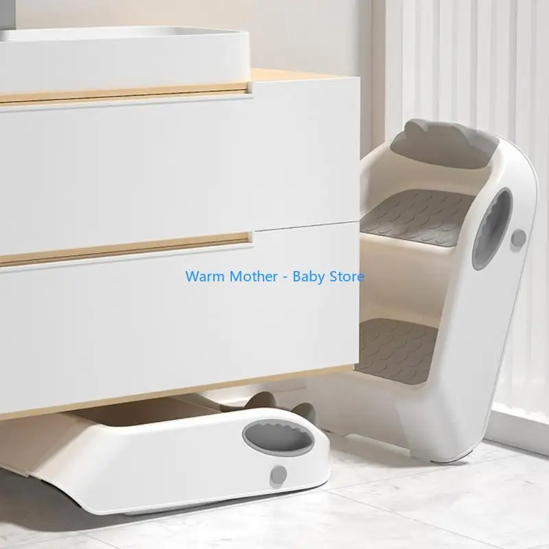 قعادة التدريب سلم البراز مساعد طفل يخطو البراز خطوة البراز طوي 2 خطوة البراز للحمام يسهل حملها 57QE