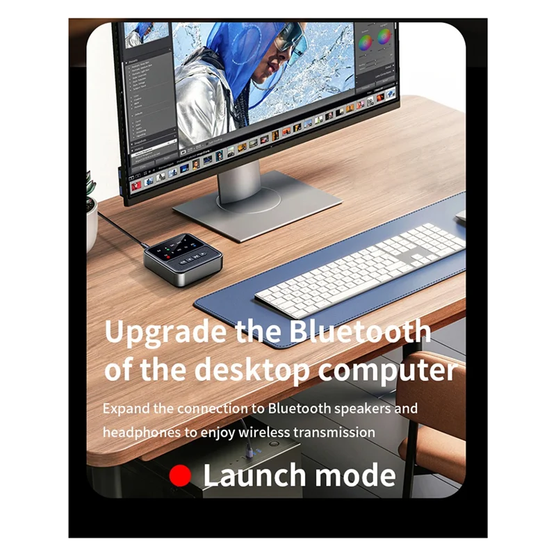 JABS-QCC 5.4 블루투스 어댑터 2In1 오디오 송신기 수신기 3.5MM 항공기 호환 가능