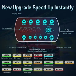 Racing Accelerator Car Electronic Throttle Controller 9 Drive 10 Modes Potent Booster Tuning Parts Potent Car Pedal Booster