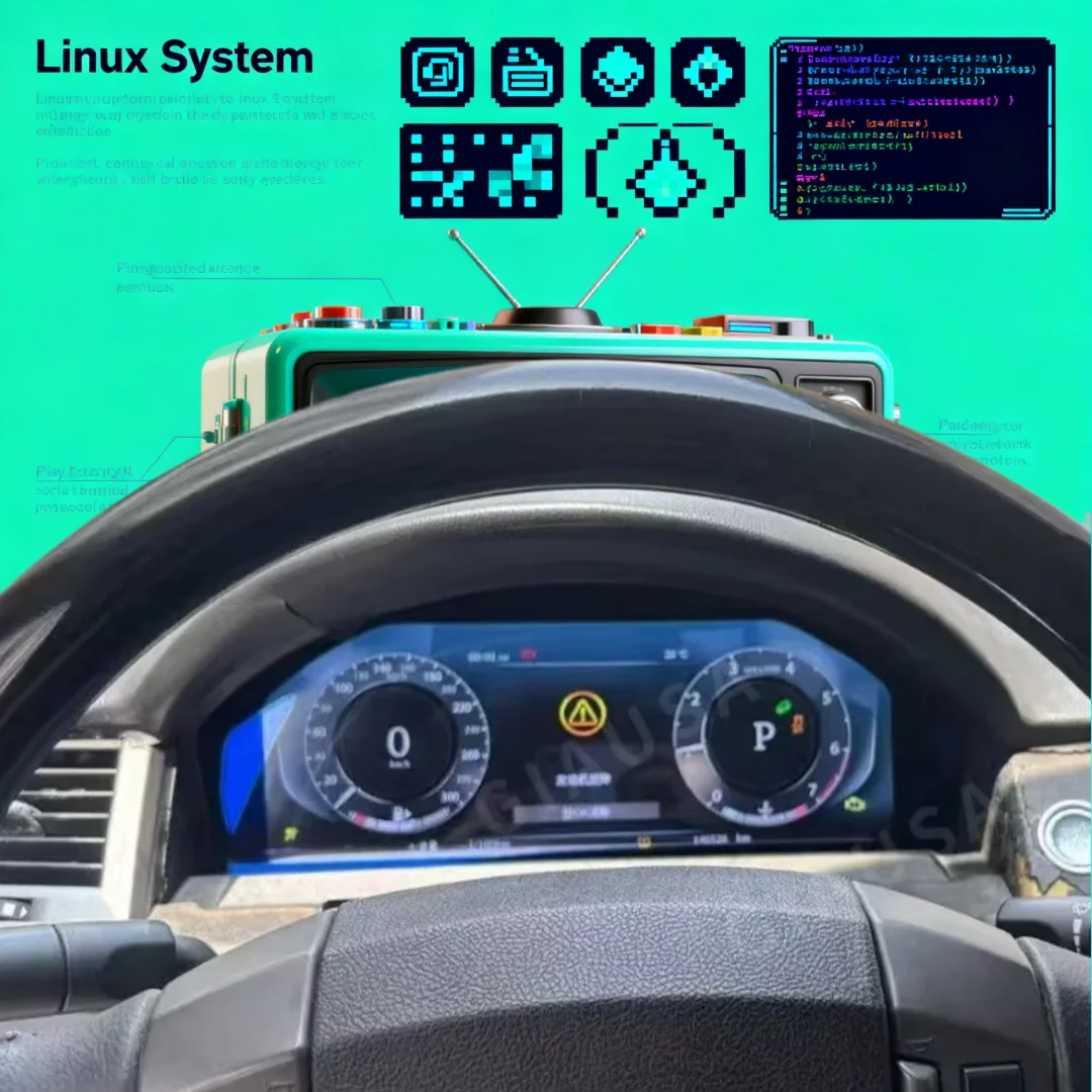 12.3“ For Land Rover Range Rover Sport L320 2005-2009/Discovery 3 2004-2009 Digital Cluster Dashboard Cockpit Virtual Instrumen
