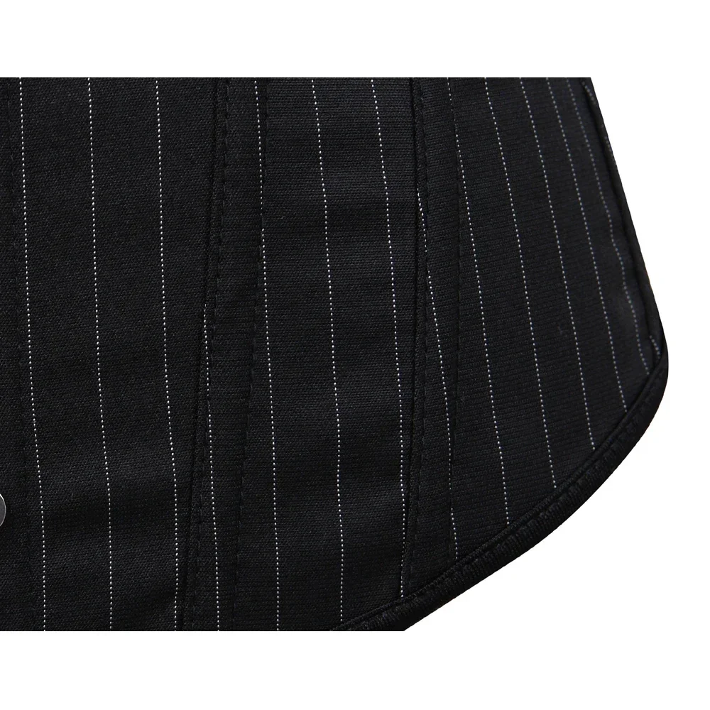 Office Striped Corsets for Women Gothic Pinstripe Bustier Push Up Corsage Sexy Showgirl Renaissance Carnival Party Fashion Top