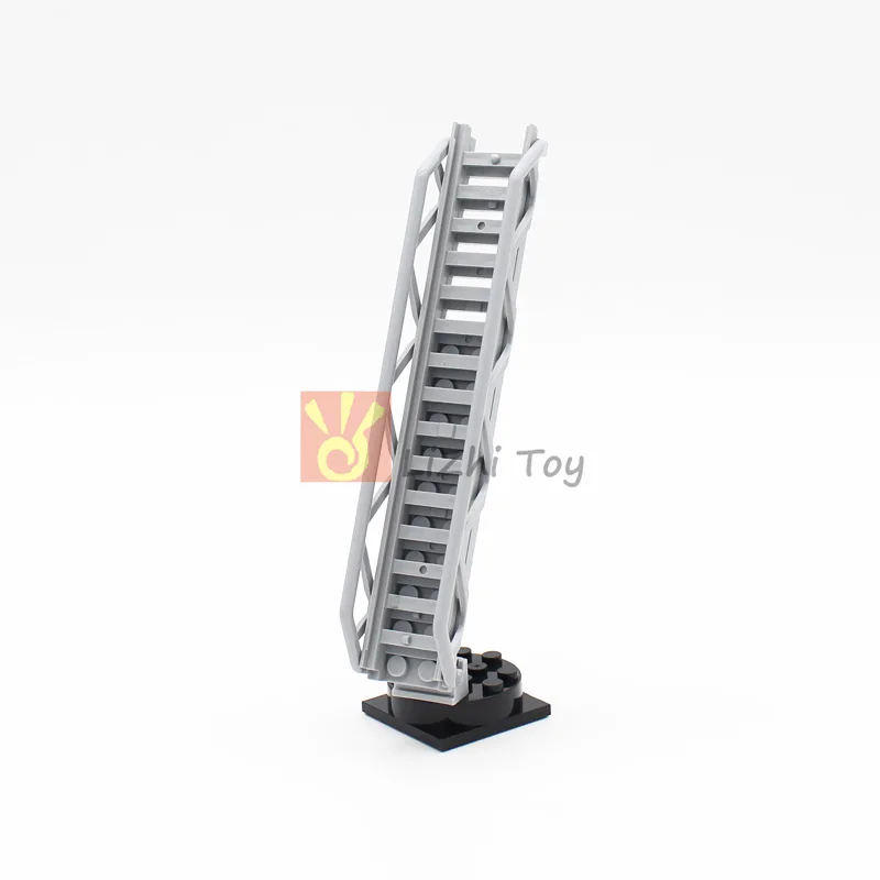 MOC City Street View Aerial Ladder 16x3.5 with Side Supports and 15 Steps 15118 11299 Building Block Bricks Compatible Accessory