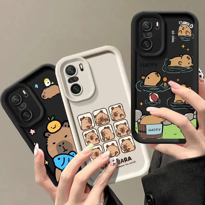 Capybara Casing For OPPO A15 A92 A16 A31 A9 A53 2020 A76 A38 A52 A36 A57 A96 A17 A94 A72 cover Cute Lovely Silicone Case