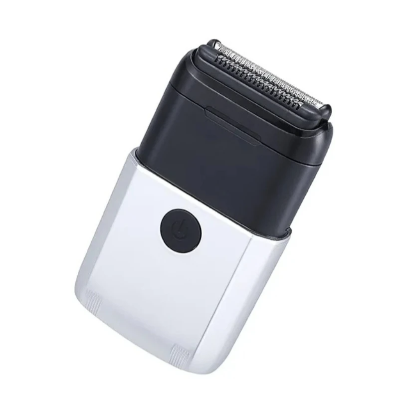 Portable Men’s Electric Shaver Fully Waterproof Floating Head Compact Facial Trimmer for Business Travel Support Type-C Charging