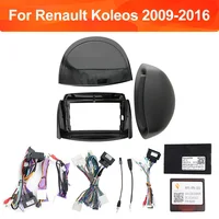 Fascia de coche de 9 pulgadas para Renault Koleos 2009-2016 adaptador de marco de DVD Radio estéreo Audio tablero unidad principal Kit de Panel de arnés de navegación