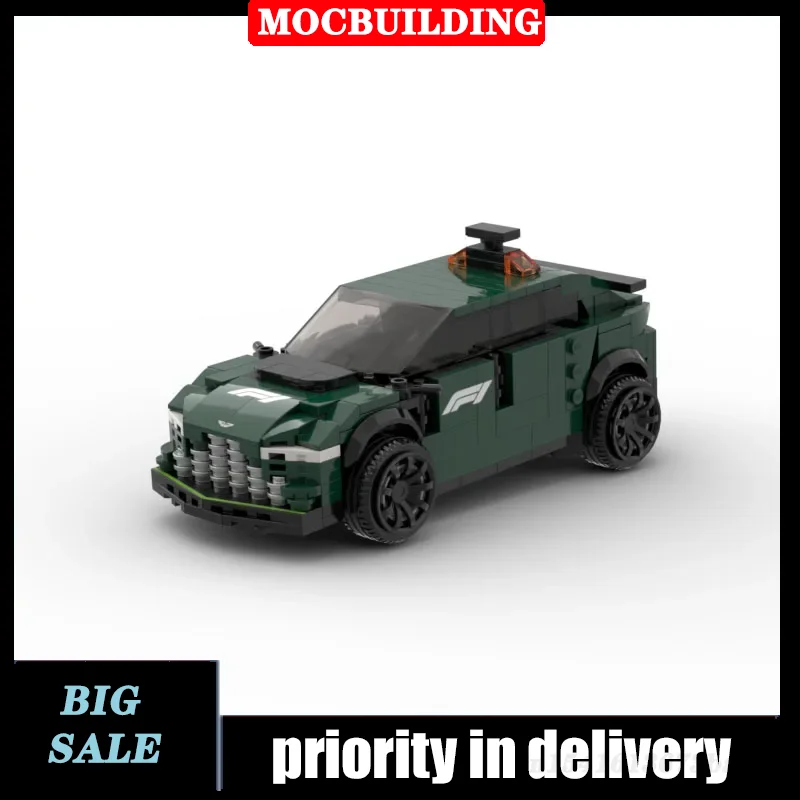 MOC City Car F1 Medical Car Model Building Block Assembly Transport Vehicle Boy Collection Toy Gift