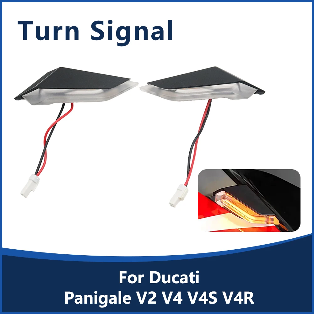 

For Ducati Panigale V2 V4 V4S V4R LED Turn Signal Light Indicator Flasher Blinker Lamp Motorcycle Accessories