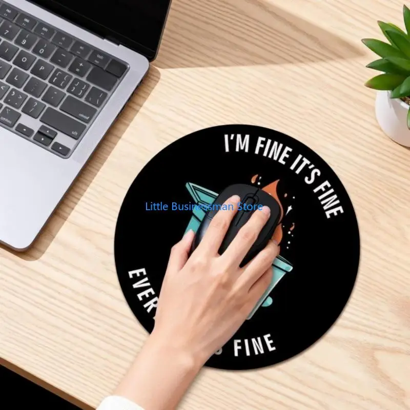 Funny Mouse Pad Featuring Cartoon Trash Can NonSlip Rubber Surfaces For Precisions Control For Gamers Professionals In Home M76A