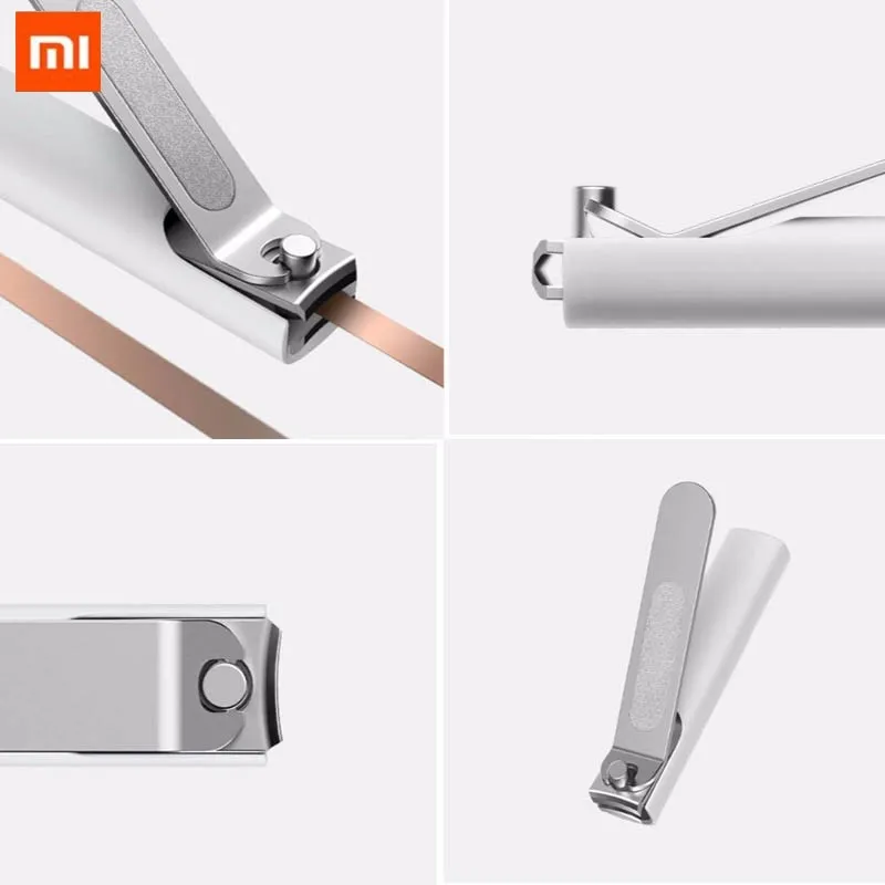 Xiaomi Mijia Stainless Steel Nail Clipper With Anti splash cover Trimmer Pedicure Care Nail Clippers Professional File