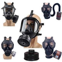 MF14/87 Type Gas Mask Full-Face Chemical Respirator Self-Riming Gas-Proof Full-Face Mask Anti-Radioactive Harmful Gas Mask