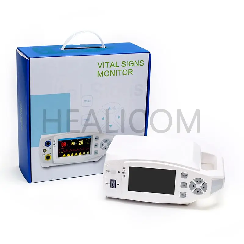 Veterinary Portable Vital Sign Monitor – SPO₂, Pulse, ECG, Temperature CE ISO for animal for farm