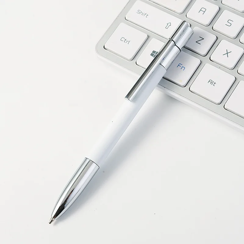 Free Custom Laser Engraving LOGO Color Metal Pen Model USB2.0 Flash Drive 4GB 8GB 16GB 32GB 64GB 128GB