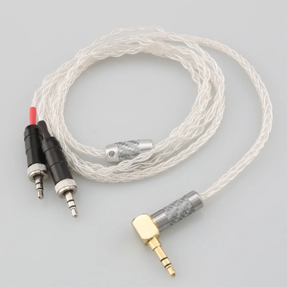 High Quality 4.4mm XLR 2.5mm 3.5mm 99% Pure Silver 8 Core Earphone Cable For Sony MDR-Z1R MDR-Z7 MDR-Z7M2 With Screw To Fix