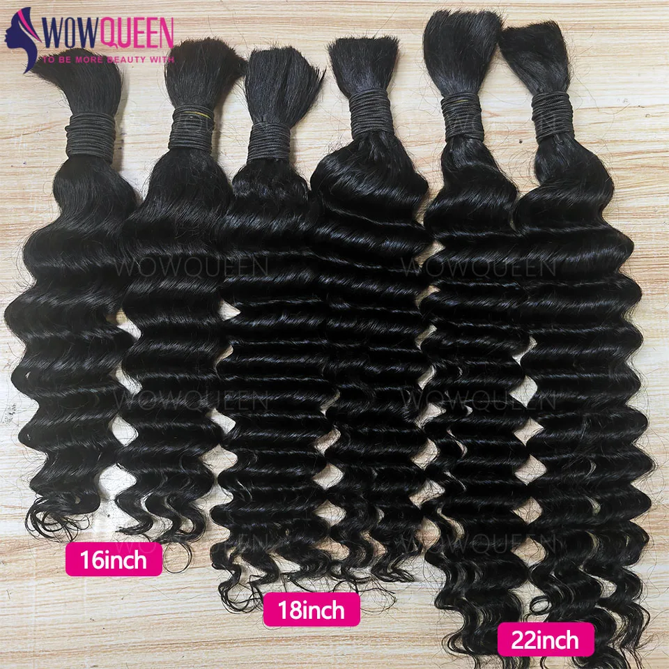 

100% человеческие волосы, глубокая волна, косички в стиле бохо, человеческие волосы, оптом, 50 г/100 г, плетение волос, наращивание волос, бразильские вьющиеся волосы для плетения