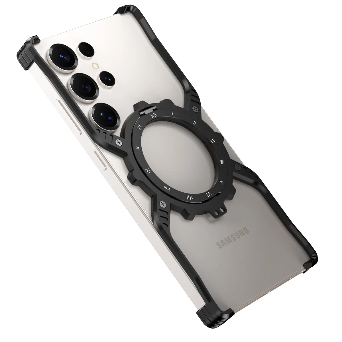 

Borderless gear X magnetic stand phone case For Samsung Galaxy S26 Ultra S25 Ultra S24 S23 Ultra Heat dissipation and drop case