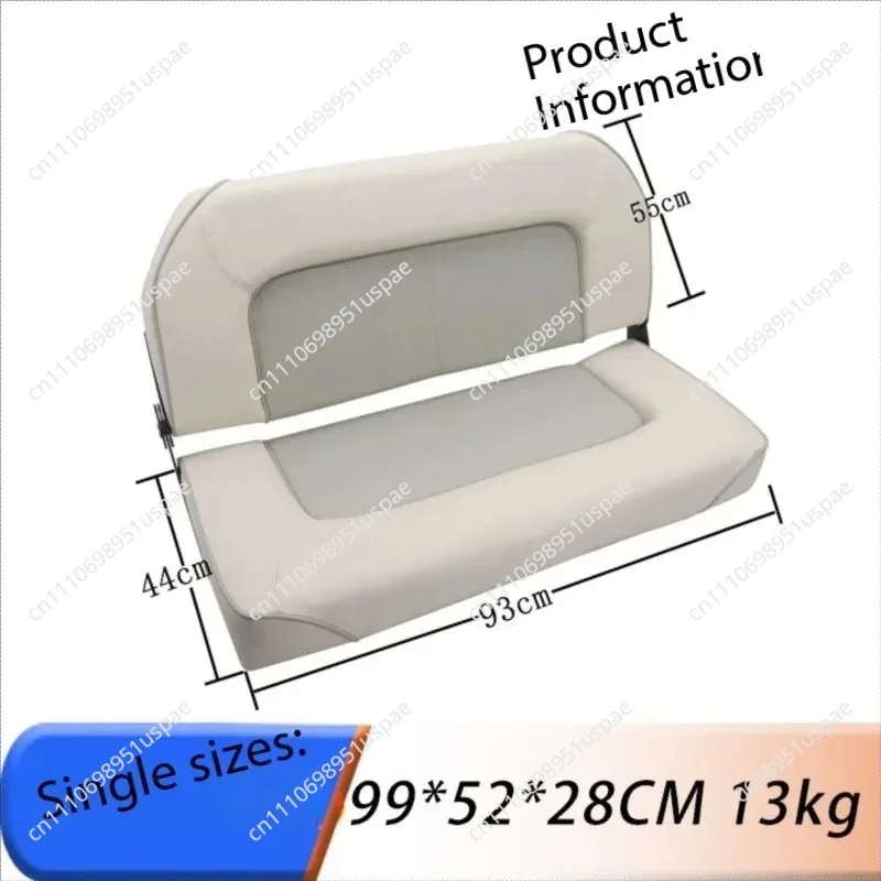 Boat Bench Seat,Low Back Double Folding Boat Seat,Seat for Bass Jon Fishing Boat Anti-corrosion Leather