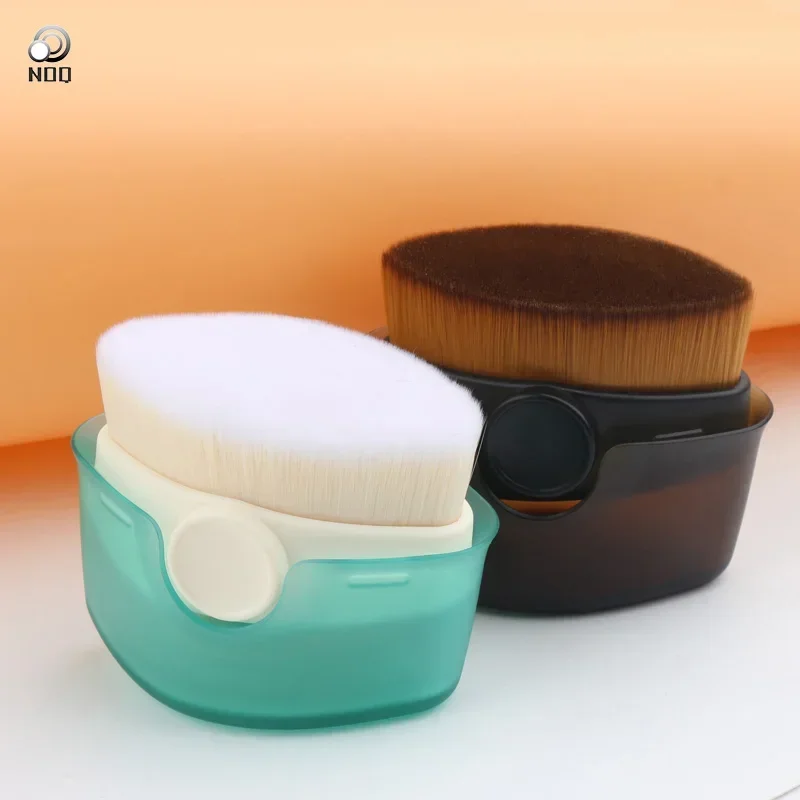 NOQ Foundation Make-up Brush Dolphin shape Kabuki Hexagon Face Blush Liquid Powder Cream Flawless Powder Cosmetics