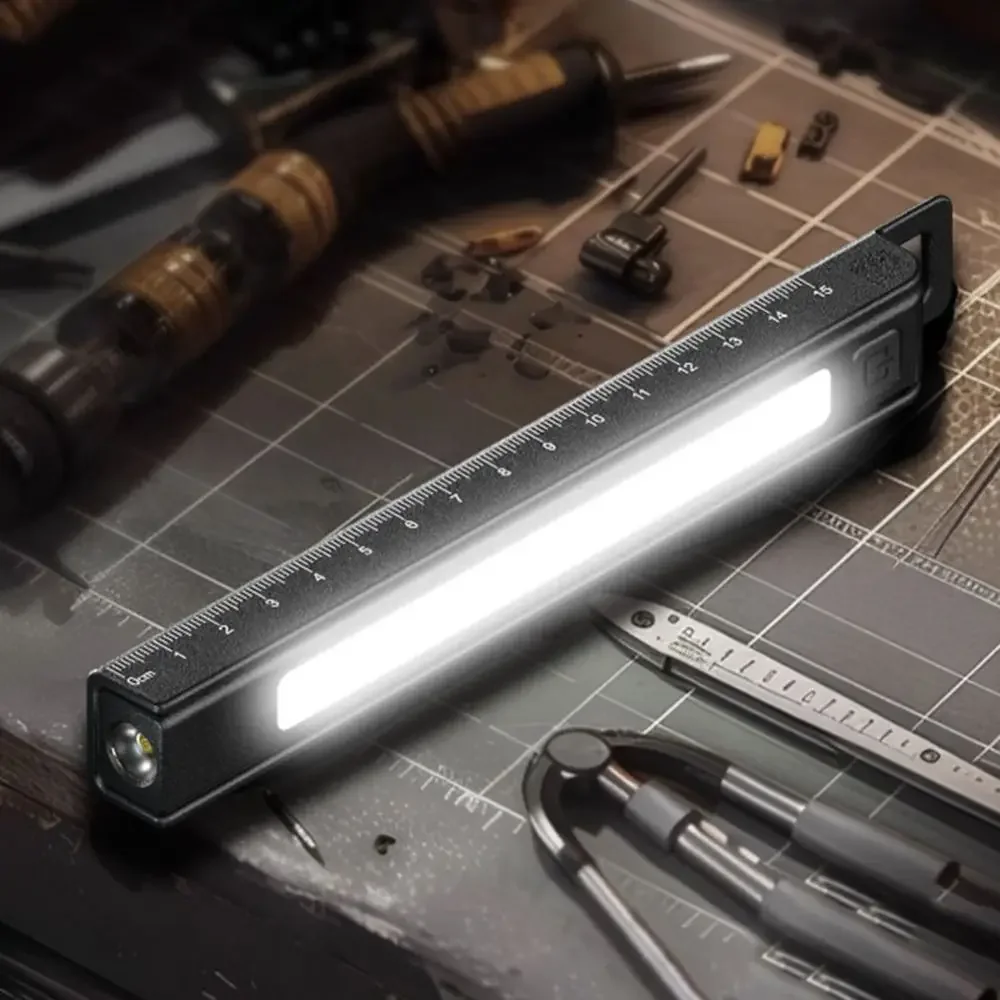 Cross Border New Magnetic LED Flashlight Rechargeable Pen Light for Hiking Camping Emergency Outdoor Multifunctional