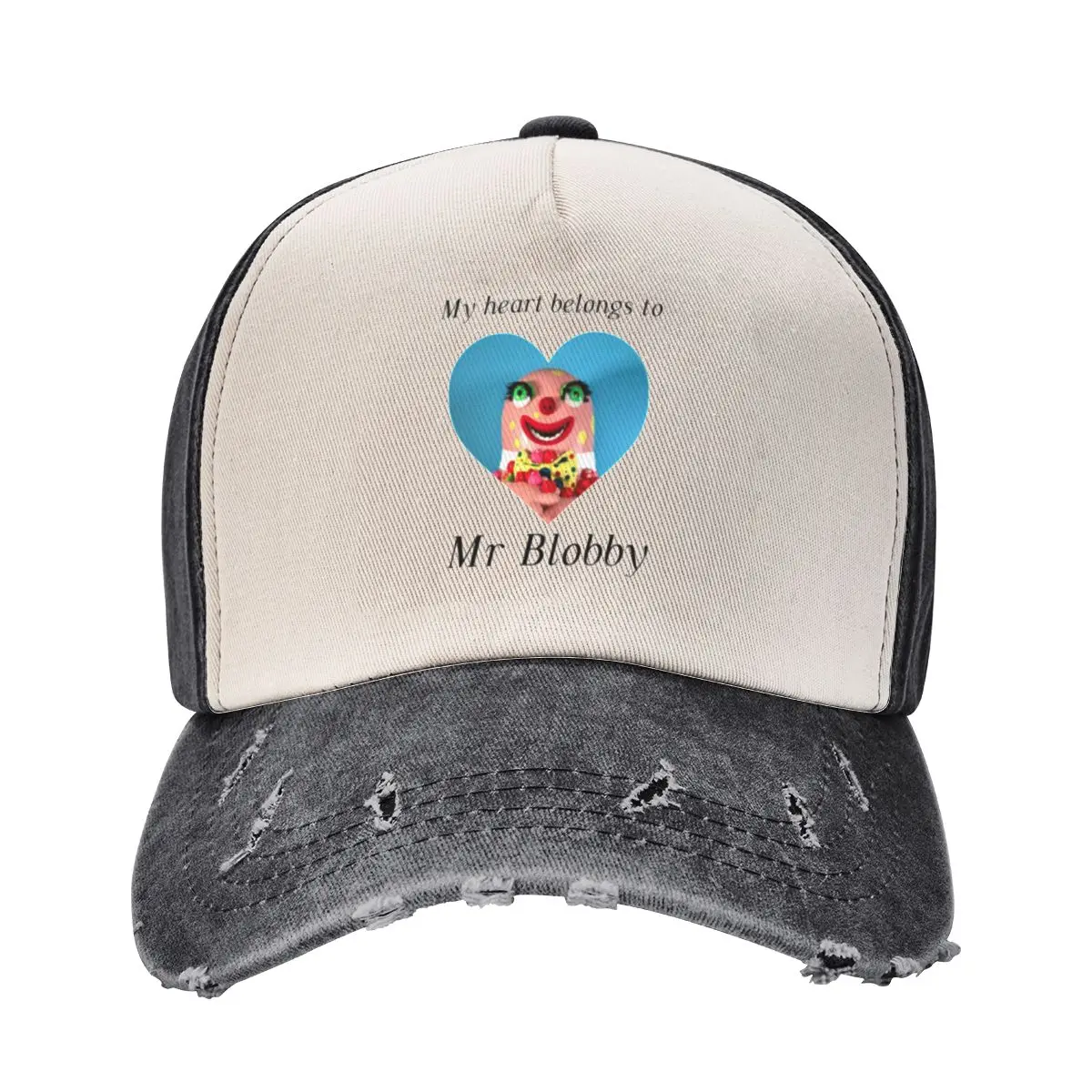 My heart belongs to Mr Blobby Baseball Cap New Hat Ball Cap Mens Hats Women's