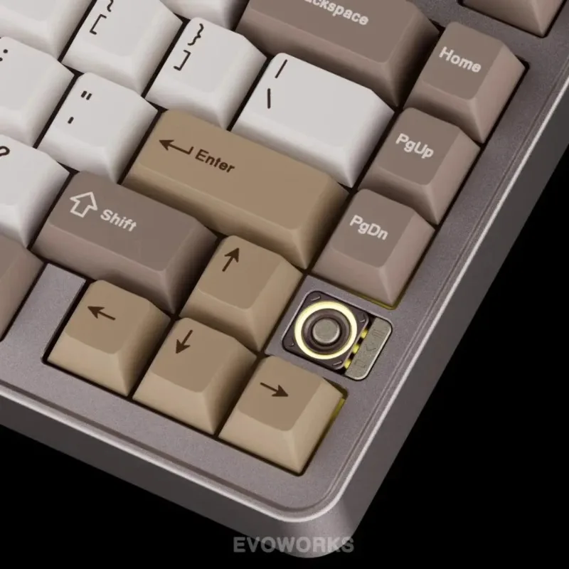 EVOWORKS EVO75 Mechanical Keyboard Wireless Tri-mode RGB Hot-Swap QMK/VIA Custom Aluminum Office Gaming Mechanical Keyboard