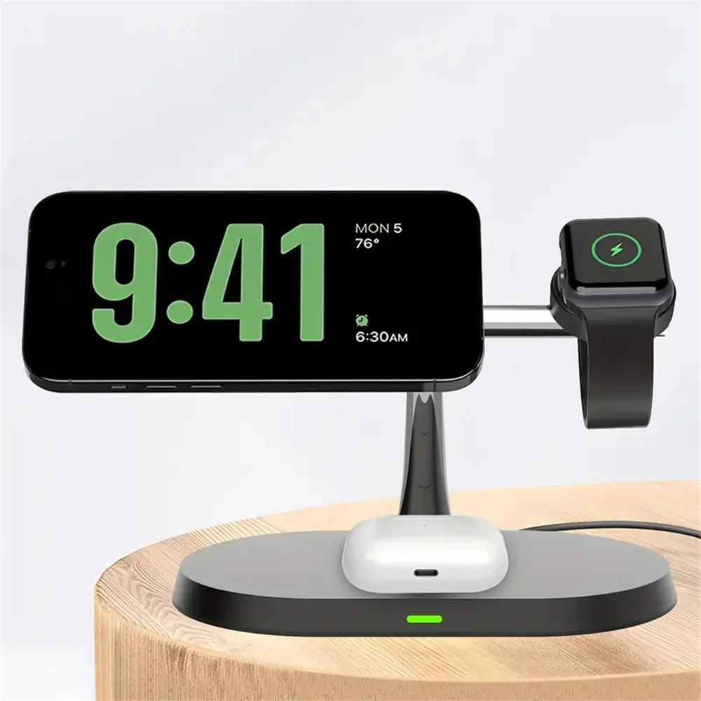 3 in 1 Magnetic Wireless Charger For iPhone  12 13 14 15  Charging Station 20W Fast charging  for Apple Watch 8 Airpods Pro 2 3