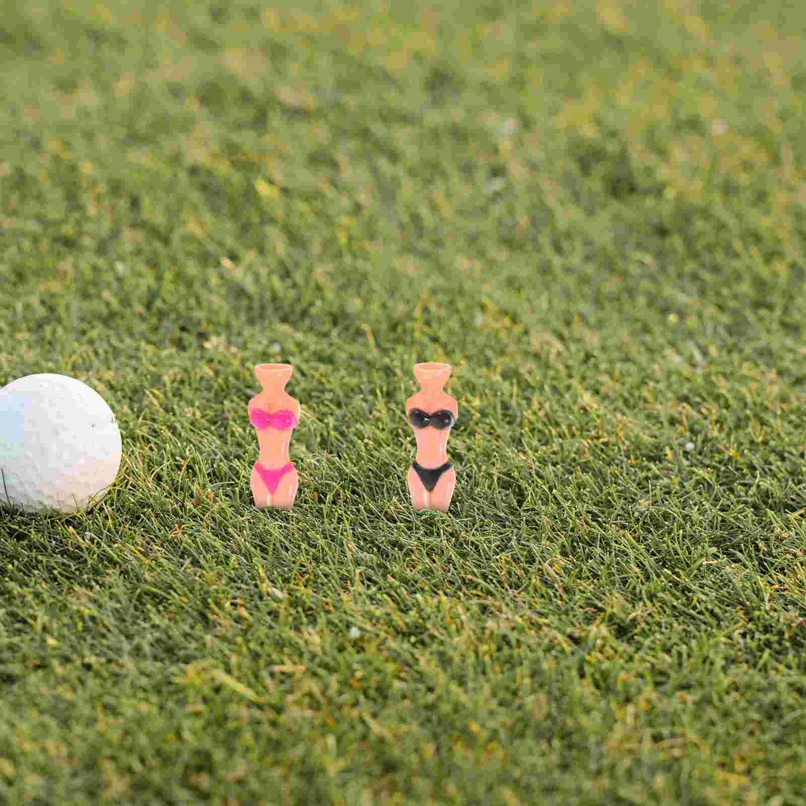 Golfs Tees Golfs Pegs Stands Golfing Spikes Professional Golfs Tees Plastic Holders Bikini Woman Training Golfing Supplies