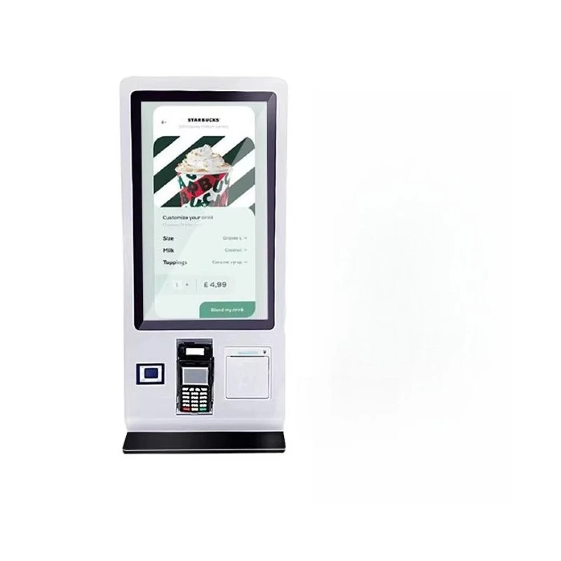 Source Factory Best Selling 15.6 Inch Restaurant Self-service Ordering Kiosk Touch Checkout Machine