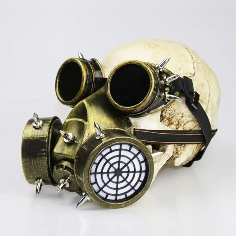 31BF Halloween Steampunk Plague Docteur Long Nose Beak Bird Mask Gothic Respirator Goggles Cosplay Costume Costume Accessoires