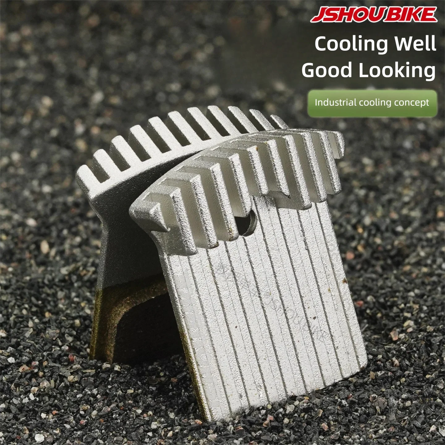 JSHOUBIKE Brake Pads Ultra-light Aluminum Alloy CNC Heat Dissipation MTB Road Bike Disc Brake Pads For SHIMANOR-M9100 Bike Parts