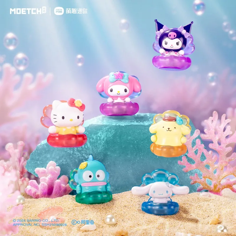 Moetch Sanrio Charaktere Blind Box Spielzeug Perlmutt-Glühserie Anime-Figur My Melody Kuromi Puppen-Spielzeug – Detail 5