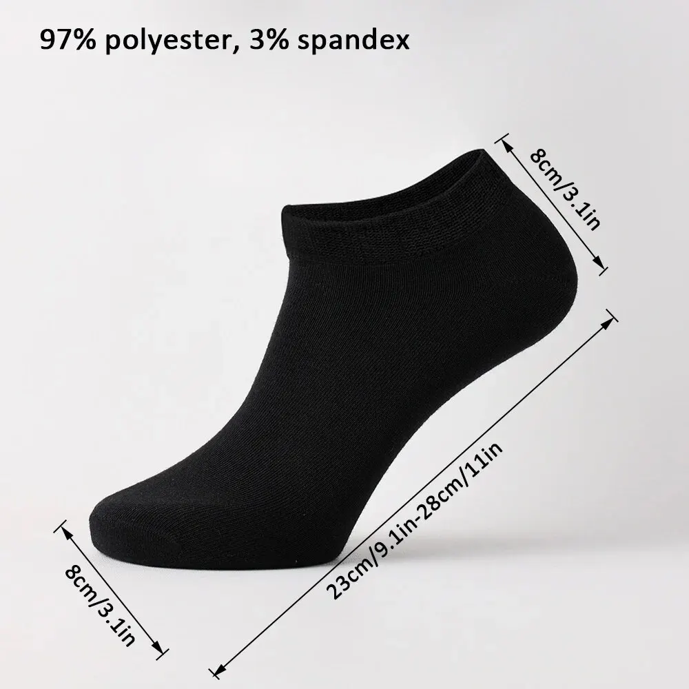 Unisex 40/20/10 Pairs of Solid Color Socks, Soft and Lightweight Ankle Socks, WOMEN'S Casual Boat Socks, Low Cut Ankle Socks