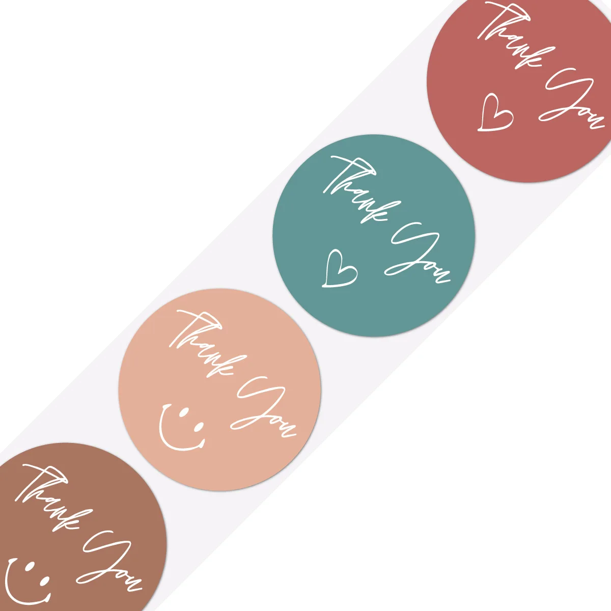 สติกเกอร์ขอบคุณแบบม้วน 38 มม. ลาย INS แบบติดเอง สำหรับธุรกิจและอุปกรณ์สำนักงาน