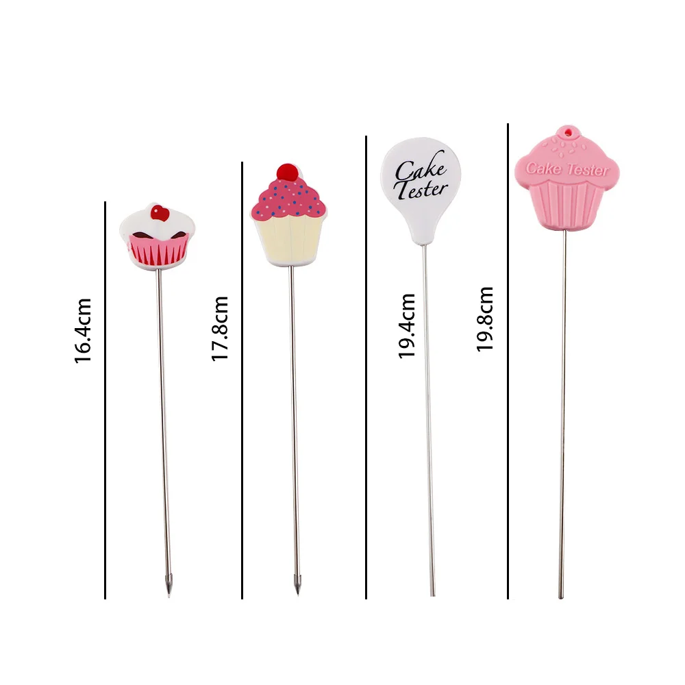 1/4 Pcs Convenient Cake Tester Baking Skewer Cupcake Muffin Testing Cooking Bread Probe Household Kitchen Baking Tool